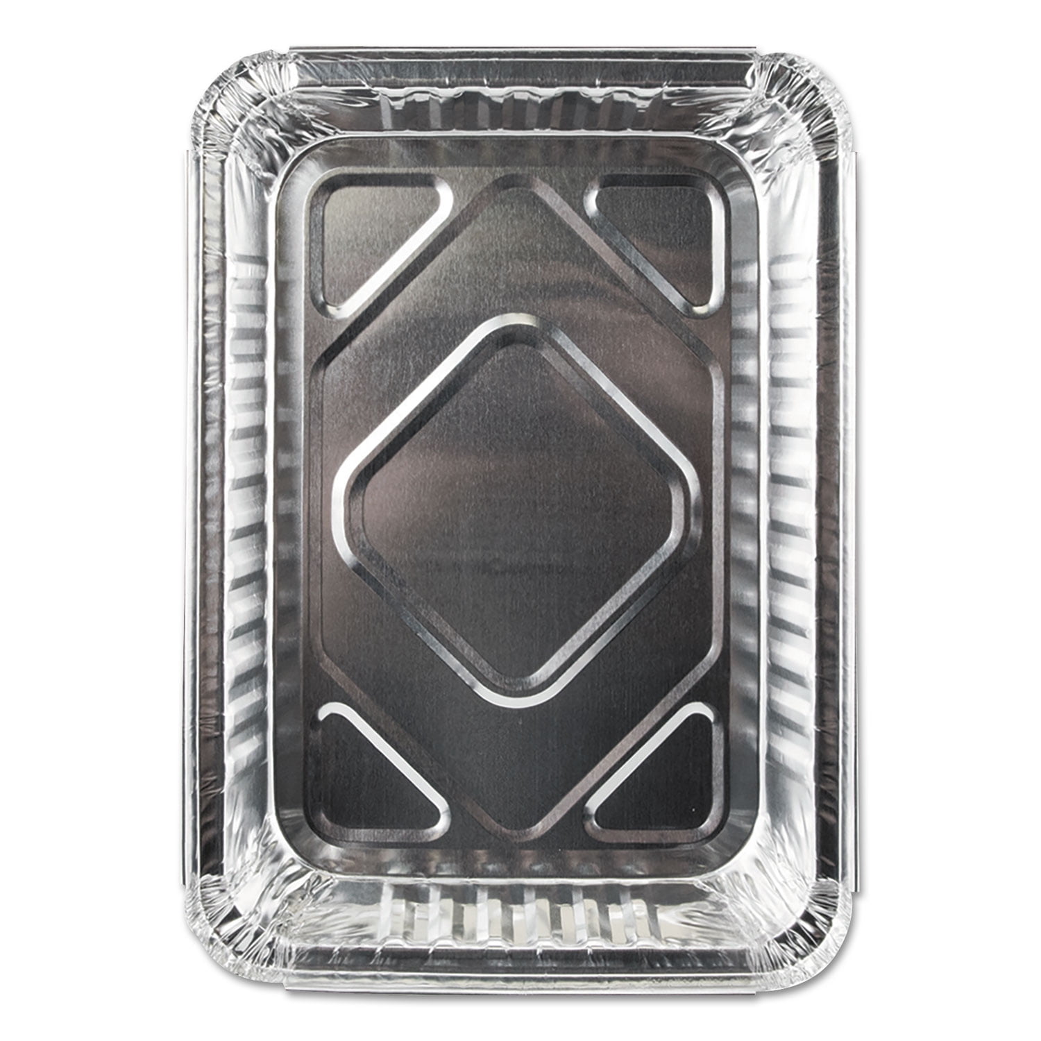 Durable Packaging Aluminum Closeable Containers, 1.5 lb Oblong, 500 ...