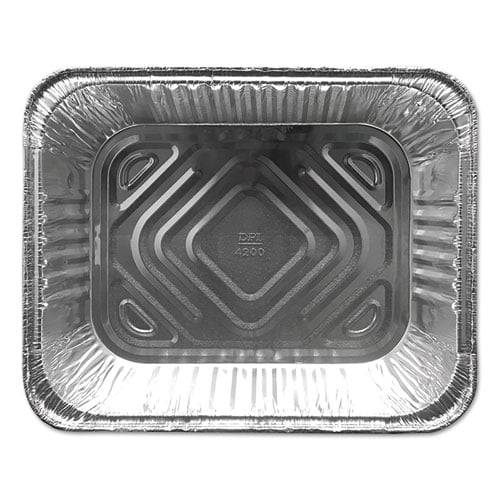 Durable Packaging Aluminum Steam Table Pans, Half Size, Deep, 100/Carton -DPKFS4200XX