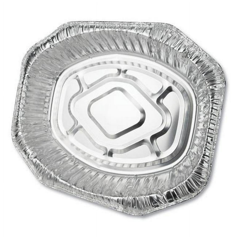 Aluminum Roaster Pans, Extra-Large Oval, 230 oz, 18.5 x 14 x 3.38, Silver, 50/Carton Aluminum Roaster Pans, Extra-Large Oval, 230 oz, 18.5 x 14 x 3.38, Silver, 50/Carton