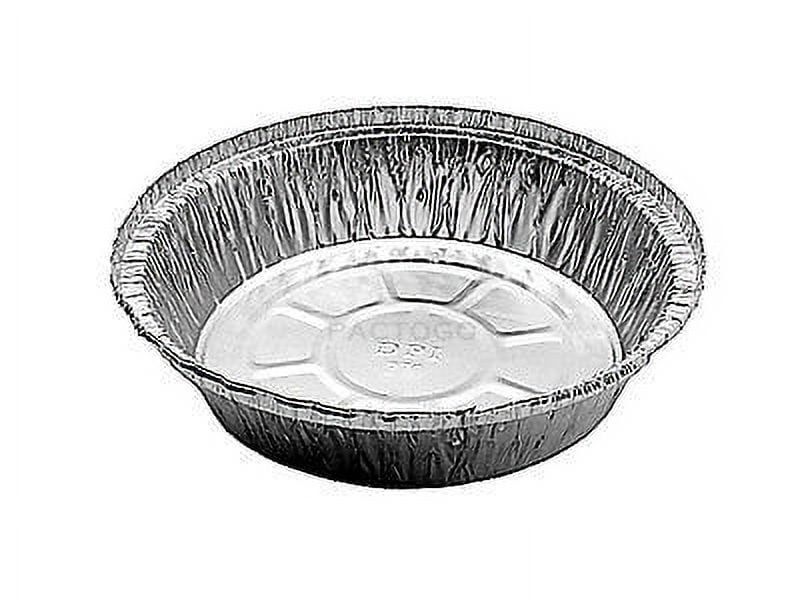 Durable Packaging International 7" Round Aluminum Foil TakeOut Pan 50