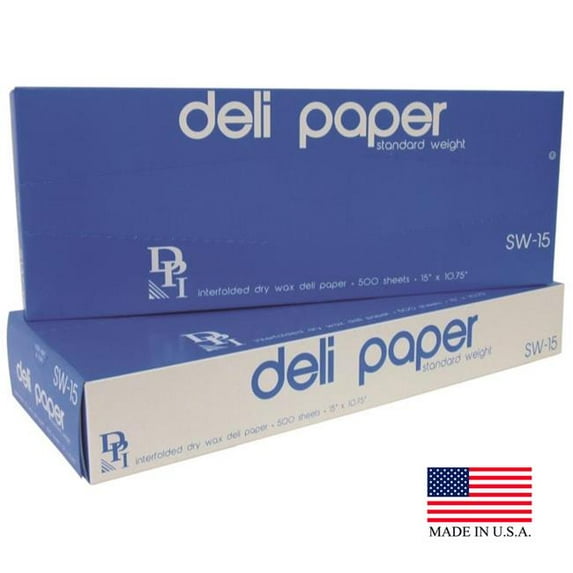 Durable Packaging SW15 Jumbo Size Wax Paper Sheets. Single Pack of 500 Sheets