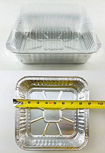 Colored foil containers with lids for food packaging