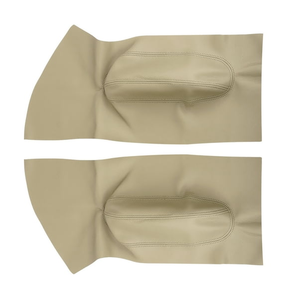 Durable Pair Beige Microfiber Leather Door Panel Armrest Cover Replacement for Volkswagen Beetle 1998-2010