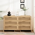 thumbnail image 1 of Durable Particle Board & Wood Arc Corner Rattan Cabinet / Versatile Storage for Various Items, 1 of 3