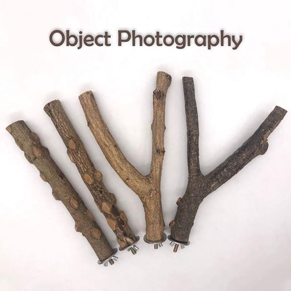 Durable Perch with Wing Nuts, Easy Cage Attachment for Exercise Boredom Relief, 8" x 5"