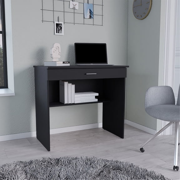 Durable Pine Desk with Storage / Long - lasting for Creative Spaces