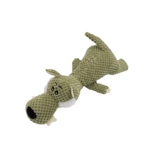 Durable Pineapple Fleece Dog Chew Toy (14"), Squeaky Plush Animal (Elephant/Lion/Crocodile) for Interactive Play, Teeth Cleaning Fetch Toy for Medium Large Dogs