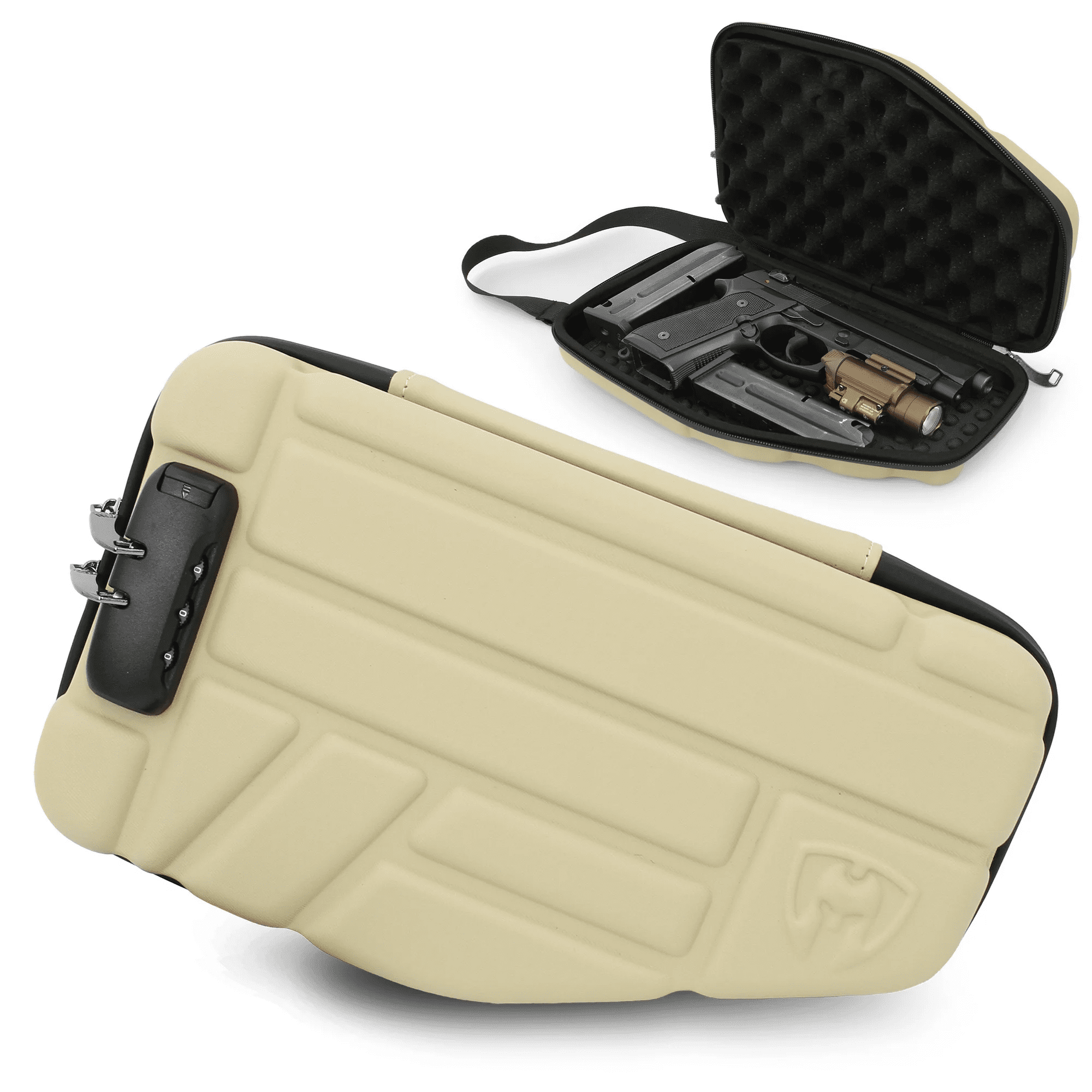 Durable Pistol Case with Foam Interior, Compact and Secure Storage for Handguns