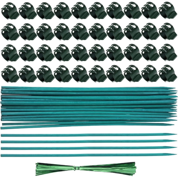 Durable Plant Support Poles For Indoor Outdoor Gardening Regulable Plastic Stakes With Clip For Flowers Vine Stability
