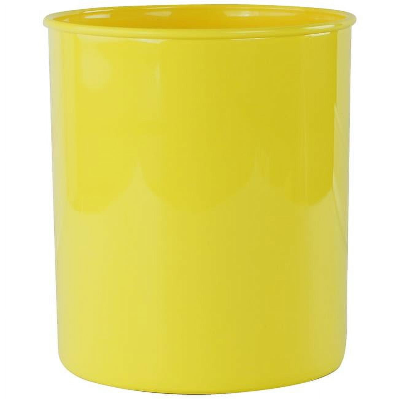 Bright Yellow Extra Large Plastic Utensil Crock Holder