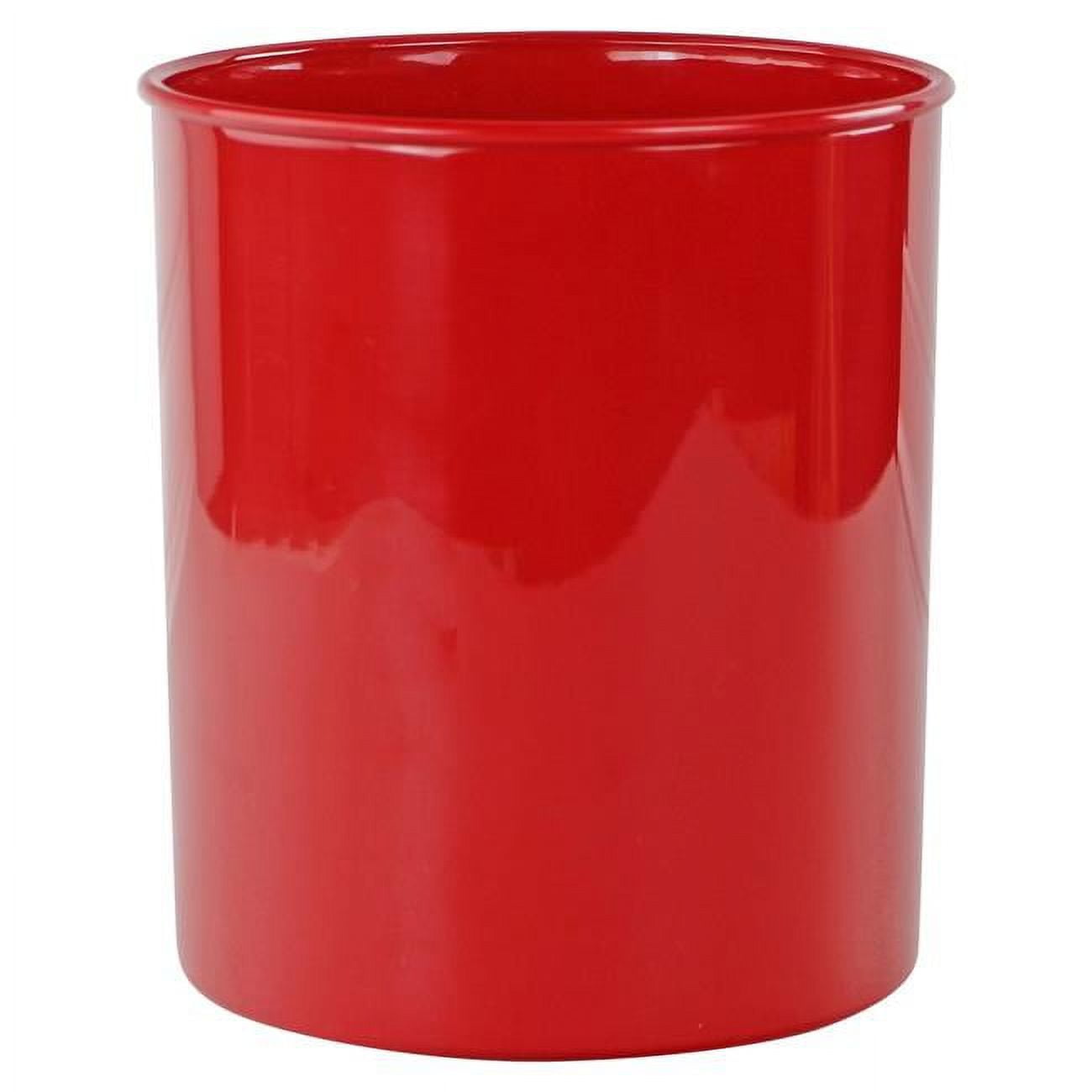 Durable Plastic Countertop Extra Large Utensil Crock/Holder, Red