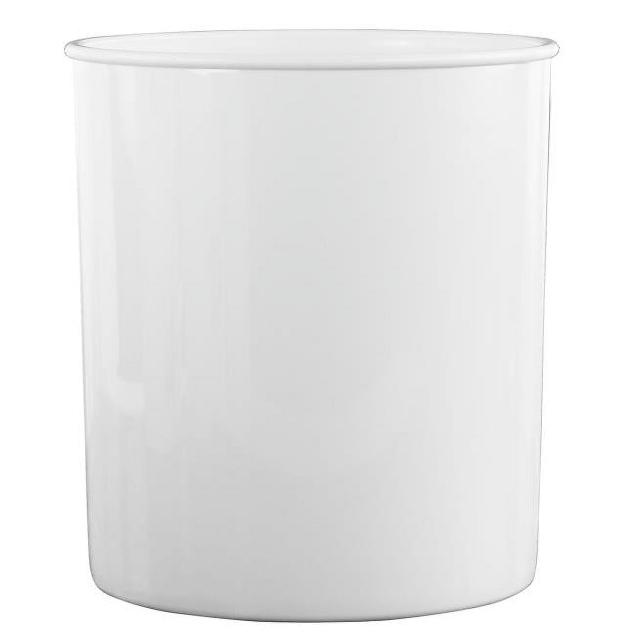 Durable Plastic Countertop Extra Large Utensil Crock/Holder, White