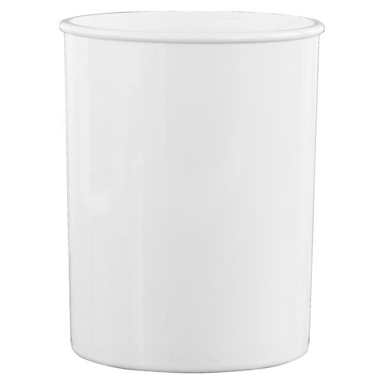 Durable Plastic Countertop Miniature Utensil Crock/Holder, White