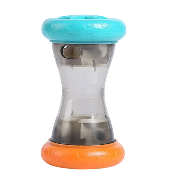 Durable Plastic Dog Slow Feeder Rollable Dumbbell Chew Toy