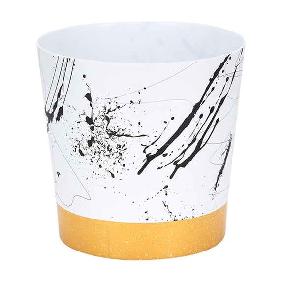 Durable Plastic Flower Pot with Drainage Holes for Indoor and Outdoor Garden Decor, Featuring Lightweight Design, Sturdy Build, and Versatile Style for Green Plant Displays