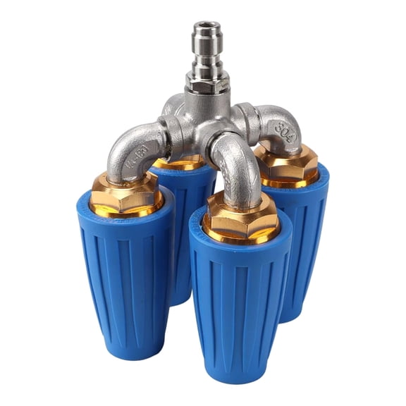 Durable Plastic High Pressure Water Spray Nozzle Quadra Turbos Nozzle For Home And Garden Use
