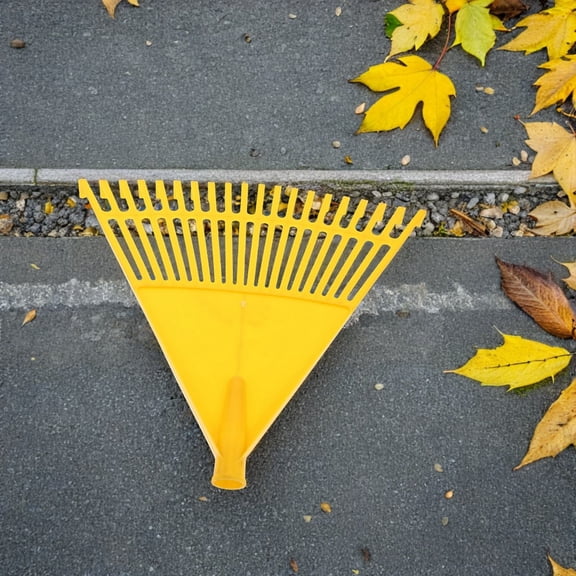 Durable Plastic Landscape Rake Head for Garden Leaf Pickup and Pine Needle Removal