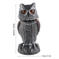 thumbnail image 1 of Durable Plastic Owl Statue, Weatherproof Garden Decor, Effectively Scares Away Birds  Animals, 1 of 6