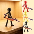 thumbnail image 1 of Durable Plastic Posable Action Figure for Teens, Fully Articulated Interactive Roleplay Toy, Dynamic Stop Motion Prop for Desktops, 1 of 6
