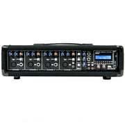 Professional Power Mixer 4 Channels DJ Mixer with Mic for