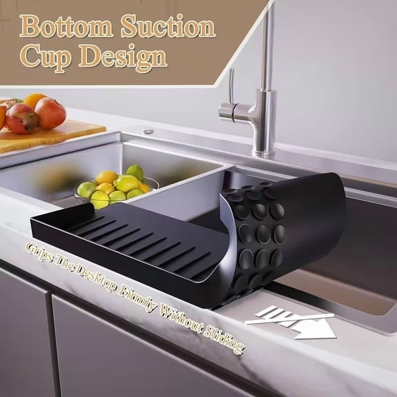 Durable Plastic Sink Edge Protector for Stainless Steel, Granite & Quartz Countertops - Anti-Splash, Anti-Slip, Scratch-Resistant Design