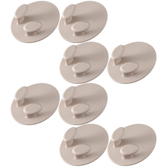 Durable Plastic Socket Hook Storage Rack Space Saving Wall Mount Home Office