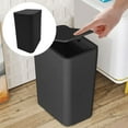 thumbnail image 1 of Durable Plastic Square Flip Top Trash Can Convenient Lid Operation Ideal For Home Use Other Cleaning Supplies, 1 of 5