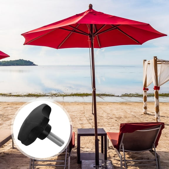 Durable Plastic Umbrella Feet Screw Replacement for Patio Umbrella Stand Enhanced Base Stability