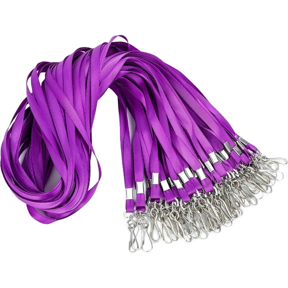 Durable Polyester Lanyards 10/25/50/100/150/200pcs - Bulk Lanyards with Badge Clip and Swivel Hook, Ideal for ID Badges and Event Access, Durable and Sleek Lanyard Design