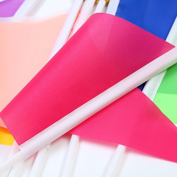 Durable Polyester Triangle Utility Flags, Bulk Functional Marking Flags for Training, Plant Labeling and Outdoor Events
