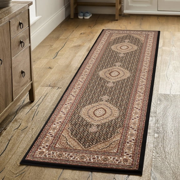 Durable Polypropylene 2x10 Area Rugs Herati Runner for Home Hallway