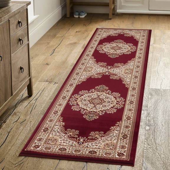 Durable Polypropylene 2x10 Area Rugs Traditional Medallion for Home