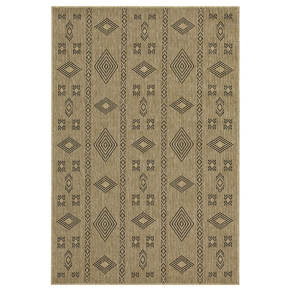 Durable Polypropylene Area Rugs 5x7 Modern Flatweave for Home