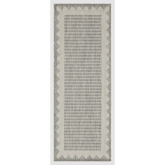 Durable Polypropylene Area Rugs Modern Flatweave Runner for Home Patio