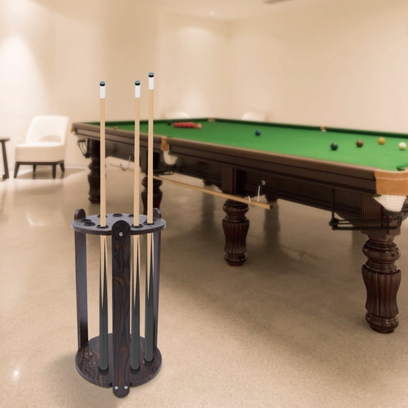 Durable Pool Cue Rack for Billiards, Golf Clubs, and Sporting Equipment, High-Density Wear Plate with Large 33.4mm Holes for Stability