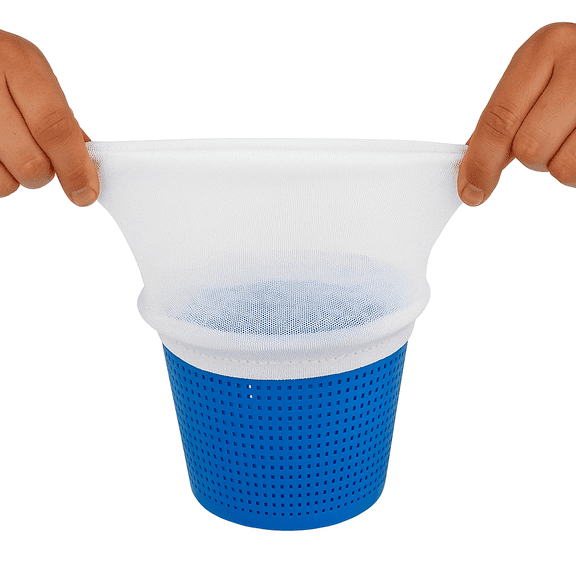 Durable Pool Skimmer Socks Fine Nylon Mesh Basket Liners Above Ground In-Ground Pools (40 pack)