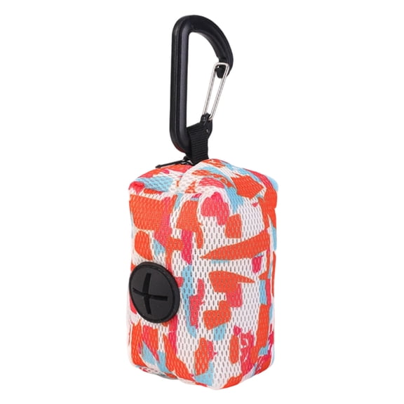 Durable Portable Dog Waste Bag Dispenser with Secure Carabiner Clip for Easy Leash Attachment Outdoor Pet Supply