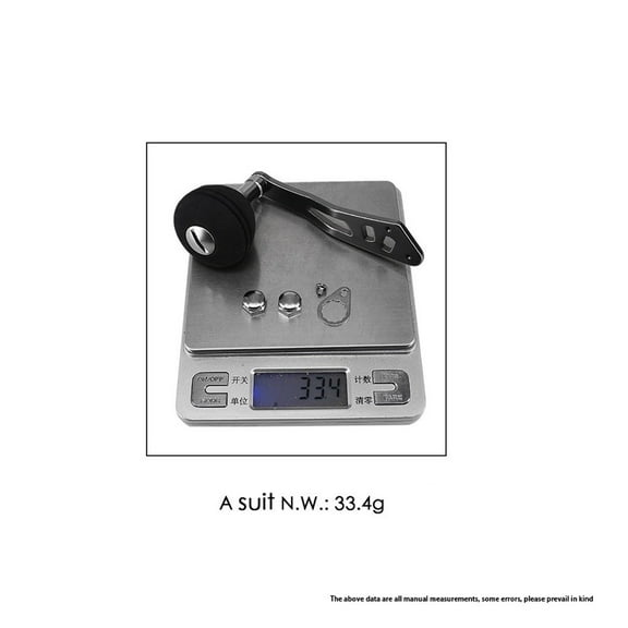 Durable Practical Fishing Reel Handle Eva Knob Parts Replacement Sliver/Black Baitcasting Corrosion Resistance Sliver Fangkenuo