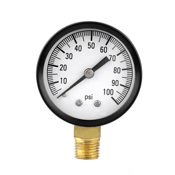 Durable Practical Pool Spa Filter Water Pressure Gauge Mini 0-100 PSI 1/4" Bar Side Mount 1/4 Inch Pipe Thread NPT TS-50