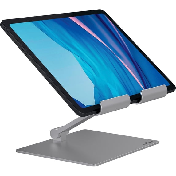 Durable Premium Aluminum Tablet Holder Rise Desk Stand, Foldable