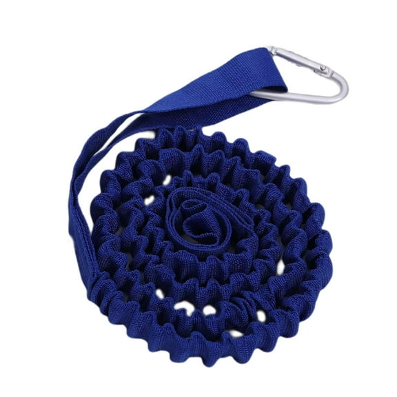 Durable Premium Elastic paddle Leash 35"-59" Colid Keeper Fishing Pole Holder Traction Rope Boating Lanyard - Blue