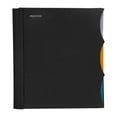 thumbnail image 1 of Mintra Durable Premium Spiral Notebook (3 Subject - Black) - Fabric Covered Coils, Adjustable Pocket Folders, 150 Sheets, 1 of 6