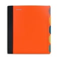 thumbnail image 1 of Mintra Durable Premium Spiral Notebook (5 Subject - Orange) - Fabric Covered Coils, Adjustable Pocket Folders, 200 Sheets, 1 of 11