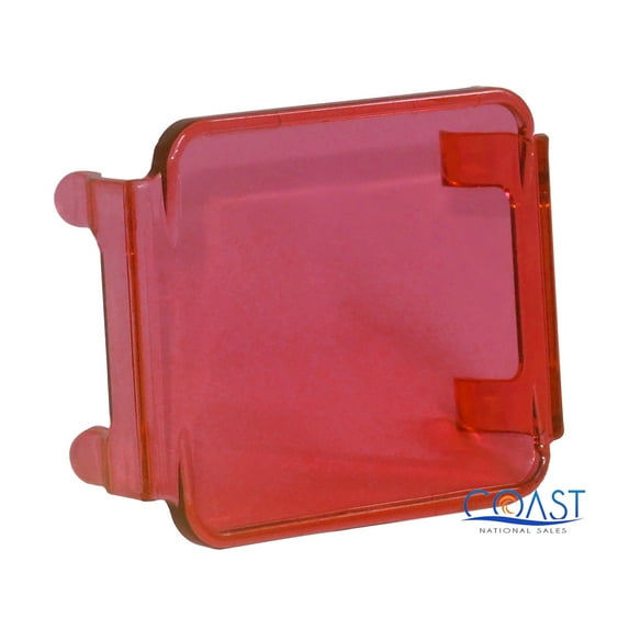 Durable Protective Colored Translucent Red 3 X 3 Square Spotlight Cover