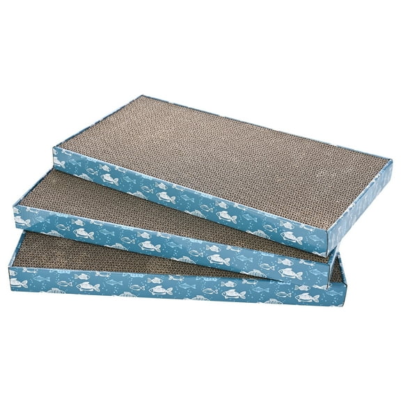 Cat Craft Eco-Friendly Cardboard Cat Scratching Pad, 3 Count