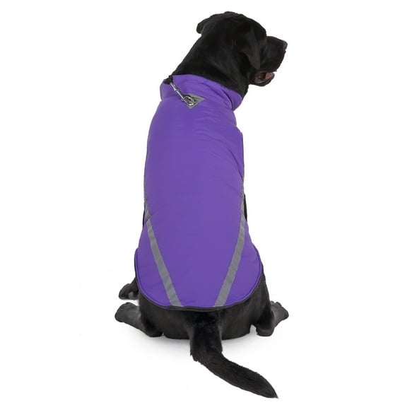 Adjustable Reflective Dog Jacket with Hook Loop Fastener for Large Breed Pet Clothing Comfortable Outdoor Wear