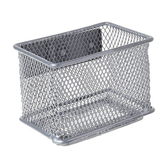 Durable Refrigerator Wire Mesh Magnetic Basket Storage Box Pen Makeup Organizer