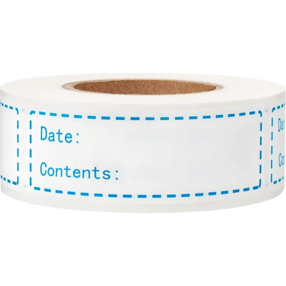 Durable Removable Freezer Labels, 150 Pieces Food Storage Stickers, Oil Resistant Refrigerator Freezer Paper Label For Ball Point Pen Compatible And Smart Pack