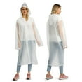 thumbnail image 1 of Durable Reusable EVA Raincoat, Portable Waterproof Rain Cape with Hood and Elastic Sleeves, Easy Snap Fasteners for Quick Wear, Ideal for Camping, Hiking, Travel, and Outdoor Activities, 1 of 6