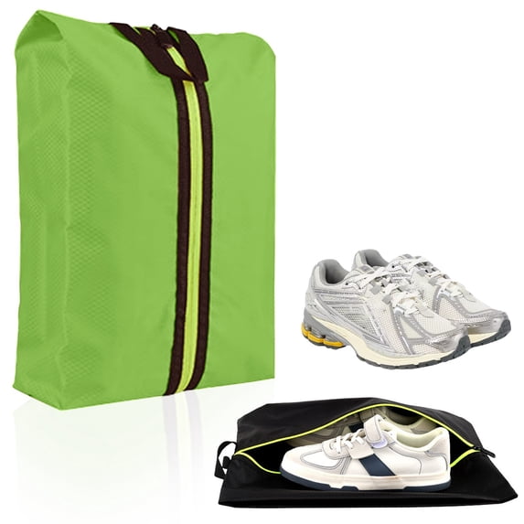 Durable Reusable Shoe Bag for Travel Packing, Waterproof Dustproof Shoe Pouch for Suitcase or Closet, Heavy Duty Shoe Organizer Fits 1 Pair Men Women Sneakers Boots, Green, By Tanuke store